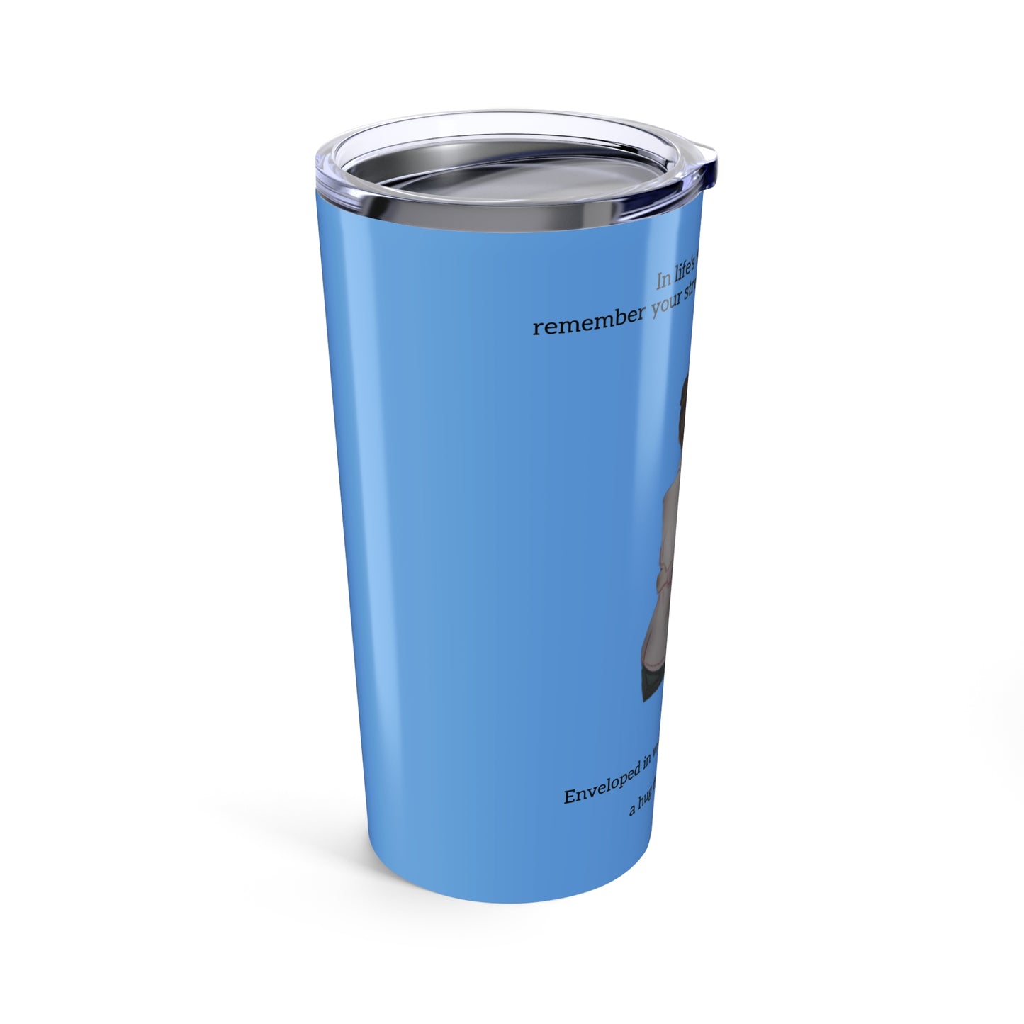 Dear Sister Inspirational Tumbler, 20oz Stainless Steel Travel Mug, Sentimental Gift for Sisters, Encouraging Message Tumbler