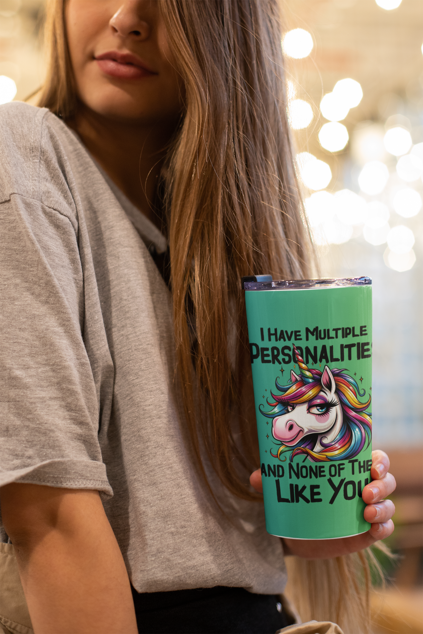 Multiple Personalities Skinny Tumbler – Funny Mood-Themed 20oz Cup | Tay’s Vinyl