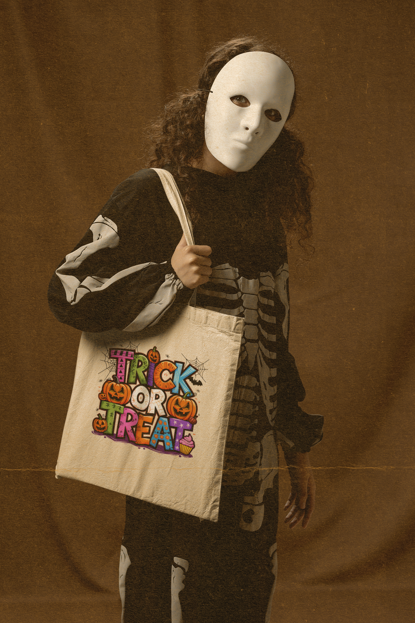 Trick or Treat Halloween Tote Bag – Reusable Eco-Friendly Candy Bag | Tay’s Vinyl