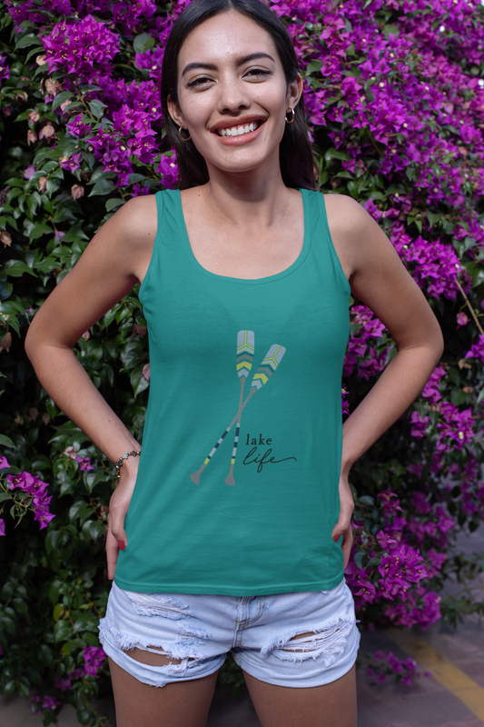 Lake Life Tank Top – Cottagecore Summer Shirt | Tay’s Vinyl