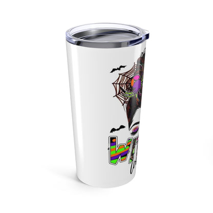 Witchy Woman 20oz Tumbler, Halloween-Themed Stainless Steel Travel Mug, Spooky Witch Tumbler, Gift for Witches, Colorful Insulated Mug