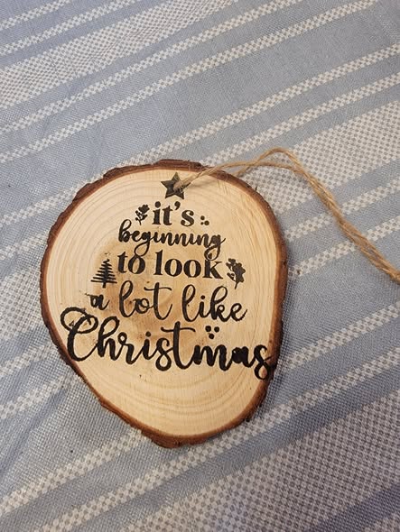 It’s Beginning to Look a Lot Like Christmas Wood Slice Ornament