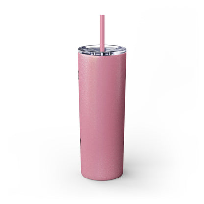 Multiple Personalities Skinny Tumbler with Straw, 20oz