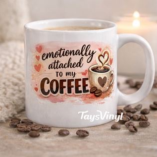 Emotionally Attached to My Coffee Mug – Funny Coffee Lover Ceramic Mug