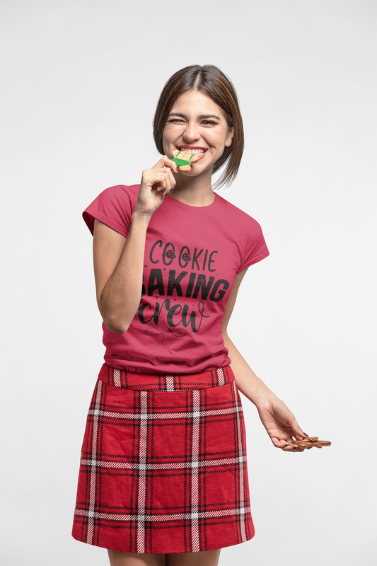 Cookie Baking Crew T-Shirt | Festive Holiday Tee for Bakers