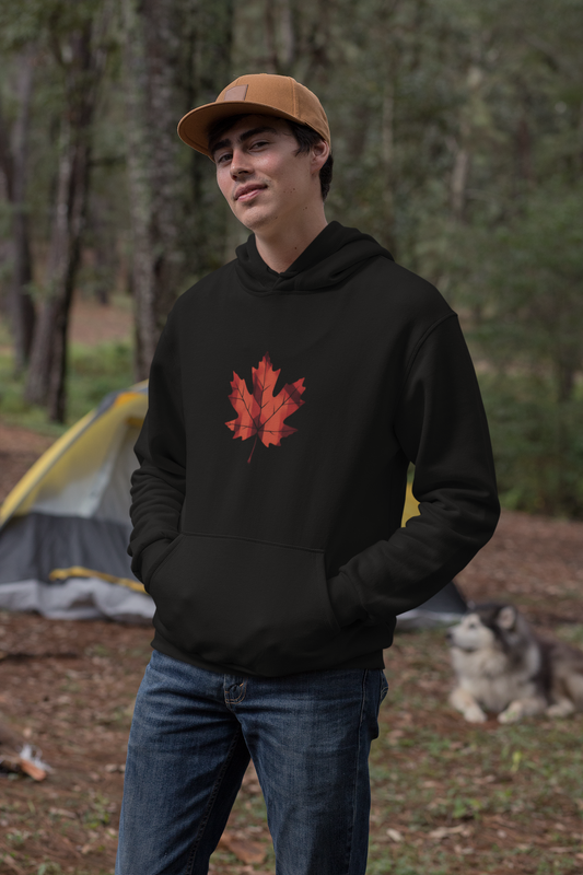 Classic Maple Leaf Canadian Heritage Hoodie – Unisex Cozy Pullover