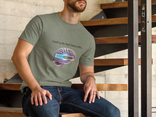 Loading My Next Genius Idea T-Shirt | Funny and Smart Tee